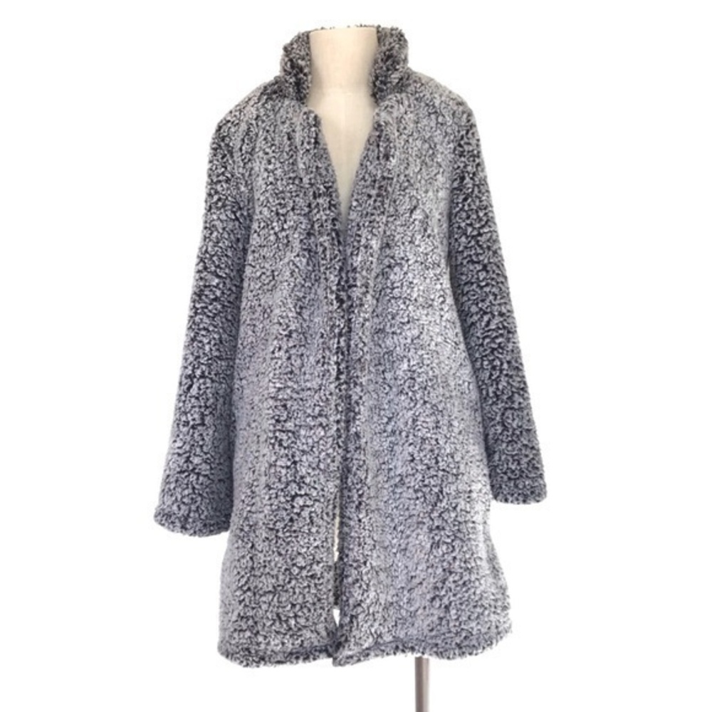 Love Tree Gray Teddy Bear Coat Size Small